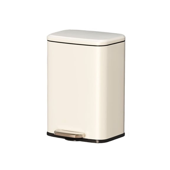 9L Home Recycling Bin Kitchen Stainless Steel Recycling Bin Removable Inner Bucket Foot Pedal Soft Close