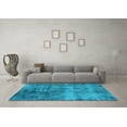 thumbnail image 3 of Ahgly Company Indoor Rectangle Oriental Light Blue Industrial Area Rugs, 5' x 7', 3 of 4