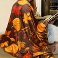 thumbnail image 6 of AUQ Ultra Soft Fall Throw Blanket with Pumpkins and Maples,Cozy Flannel Fleece Luxury Decoration Blanket for Bed,Sofa and Couch Fall Decorations for Home Pumpkin Throw Blanket, 6 of 7