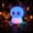 RGB Multicolor, variant on Skeleton Lamp, Rechargeable Silicone Skull Night Light, Two Brightness Settings, Tap Control, Halloween Room Decor for Bedroom, Dorm, Desk and Office