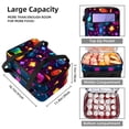 thumbnail image 3 of Game Controller Large Capacity Double Layered Insulated Refrigerated Lunch Bag with Two Compartments, Carry Handle - 7.1x11.4x16.1 Inches, 3 of 6