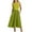Green, variant on Giftesty Summer Dresses for Women Fashion Sexy Solid Sleeveless Round Neck Pleated Dresses Mid-Calf Dress Long Dress