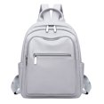 thumbnail image 3 of Nueva mochila de cuero suave de PU, mochila de viaje liviana para mujer, mochila de viaje de gran capacidad con sentido avanzado para mujer, 3 of 4