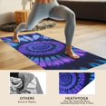 thumbnail image 4 of Blue Purple Tie Dye Mandala Pattern Hot Yoga Mat Towel Non Slip for Hot Yoga - Quick-Drying Yoga Mat Cover with 4 Corner Pockets with Travel Bag - Hot Yoga Towel Non Slip 74"x26", 4 of 6
