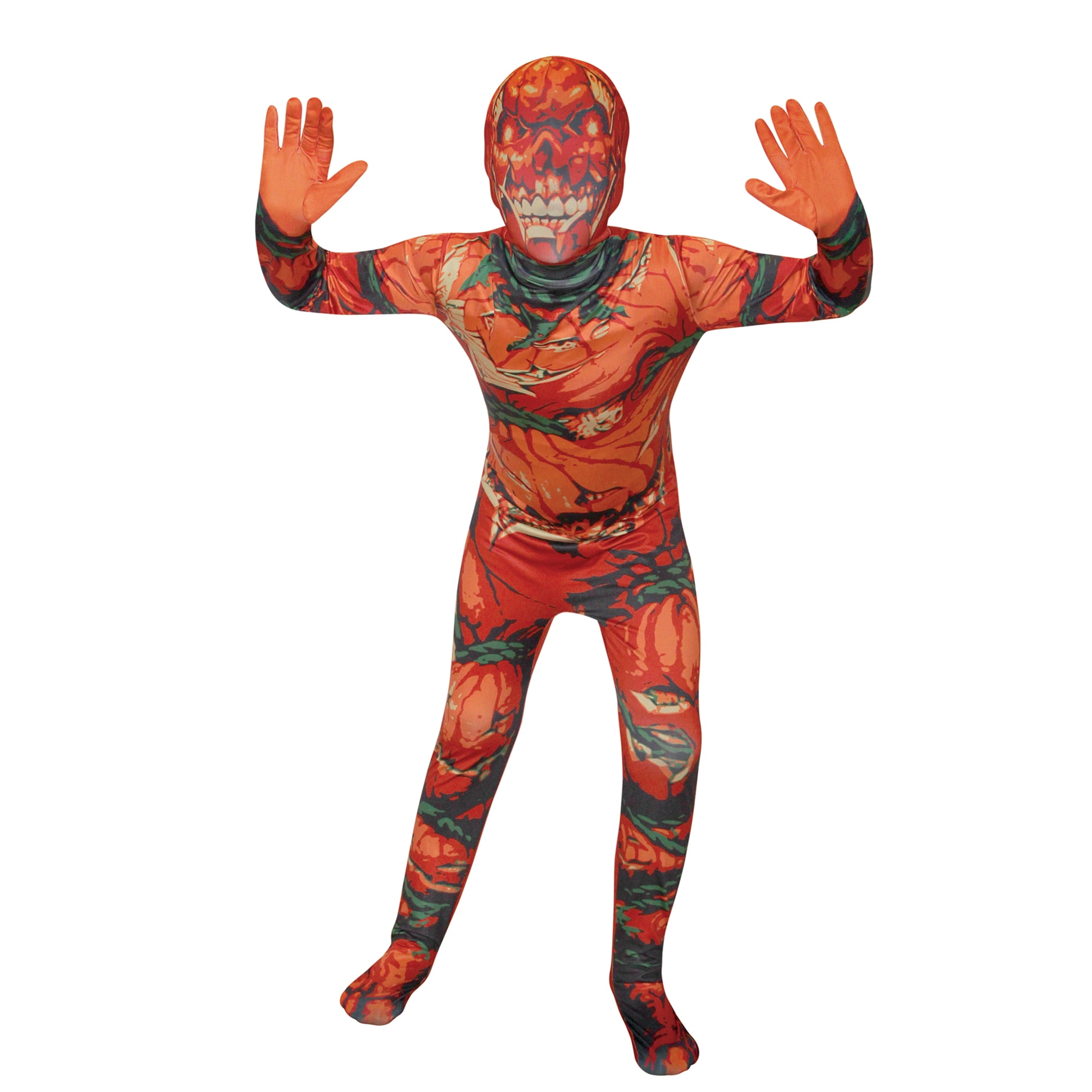 Halloween Boy Pumpkin Skinsuit L Halloween Boy Pumpkin Skinsuit L