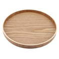 thumbnail image 4 of Eotvia Round Serving Tray Natural Wood for Household Coffee Shop, 4 of 8