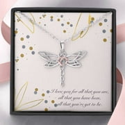To my Wife from Husband Dragonfly Necklace