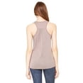 thumbnail image 2 of The Bella + Canvas Ladies Flowy Racerback Tank Top - PEBBLE BROWN - S, 2 of 2