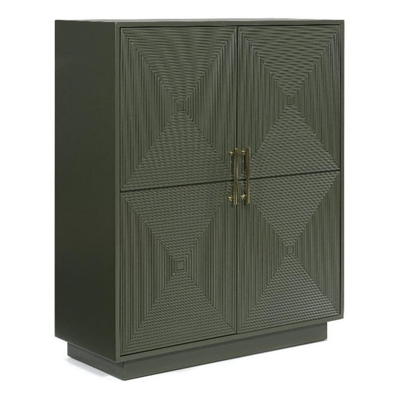 Signature Design by Ashley Geirwood Dark Green Accent Cabinet