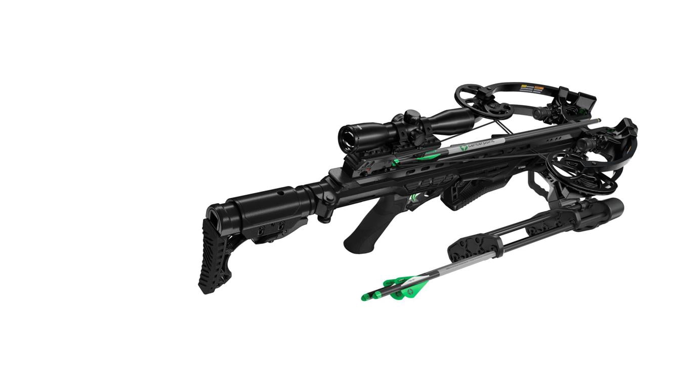 CenterPoint Archery Wrath 430 FPS Compound Crossbow with Full Accessory Package (Black)