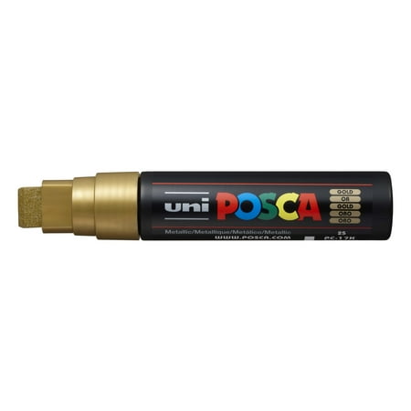 UPC: 4902778202296 | POSCA Paint Marker  PC-17K Extra Broad Rectangular Chisel  Gold