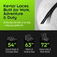 thumbnail image 4 of Griffin Heavy Duty Laces - 100% DuPont Kevlar Laces - 63 Inches (Black), 4 of 6