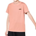 thumbnail image 2 of HAOTAGS Girls Athletic Shirts(2-18) Letter Print Short Sleeve Quick Dry T-shirts Sports Activewear Workout Tops Orange Size 8-9Years, 2 of 6