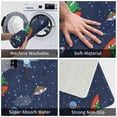 thumbnail image 4 of Fotbe Extra Durable Door Mat - Dirt Trapping Outdoor Welcome Mats - Non-Slip Outdoor Door Mats - Low Profile Front Door Mat - Indoor (16" x 24", Dinosaur Astronaut Space Surfing ), 4 of 9