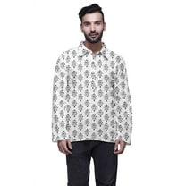 Atasi Indian Short Kurta For Men Rollover sleeve ClassicÂ ShirtÂ Casual Clothing