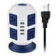 thumbnail image 1 of Toma de corriente,Tower Surge Protector con Surge Protector 8 salidas de CA 4 puertos USB Power Strip Tower Cable de Tomshoo Toma de corriente, 1 of 7