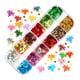 thumbnail image 1 of 12 Grids Pink Love Heart Nail Art Glitter Sequins Valentine Decoration Butterfly Star Round Flakes Manicure Supplies Accessories, 1 of 4