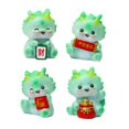 thumbnail image 4 of GROWTH TANK 4 Pieces Dragon Statue Table Sculpture Cute Desktop Ornament Car Dashboard Decor green, 4 of 9