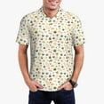 thumbnail image 2 of Balery Sushi and Rolls Printed Men’s Short Sleeve Polo Shirt, Midweight Men's Shirt,Golf Polo shirts -Large, 2 of 8
