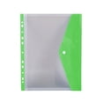 thumbnail image 1 of CNKOO Plastic File Folders with Label Pockets - US Letter & A4 Size Clear Document Envelopes  Assorted Color Poly Organizers for Office School Supplies, 1 of 6