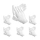 thumbnail image 1 of Guantes de algodón blanco 12 pares de guantes blancos son adecuados para manos secas Cosméticos hidratantes Spa de manos Joyería Inspección de monedas Guantes de inspección y guantes de servicio. Guan, 1 of 1