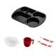 thumbnail image 2 of Ganfancp Cubierta de Plástico de Composición de Navidad de Los Niños Cubierta de La Casa Contra La Caída de Comida Rápida Tazón Taza de Agua Cuchara Tenedor Juego de Cinco Piezas Rebajas Flash Deals, 2 of 6