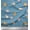Blue, variant on Soimoi Cotton Duck Fabric Circle,Pig & Sheep Kids Print Fabric by The Yard 42 Inch Wide