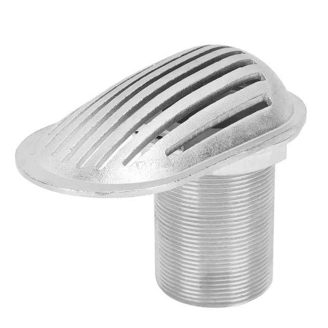 Filtro de entrada de agua para embarcaciones marinas con rosca de 2,5 pulgadas, de acero inoxidable 316, para entrada a través del casco, para barcos, yates y kayaks.