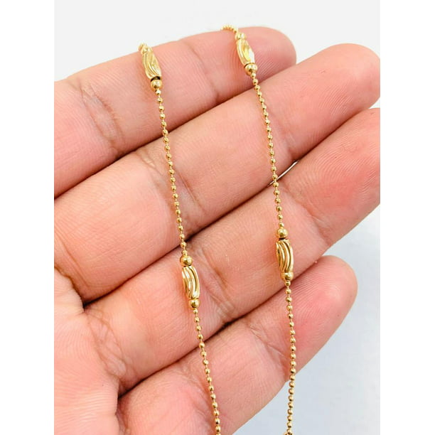 Women's Chokers Necklace / 14K Gold Filled Necklace Ball Chain Bead Chain Pelline Chain / Gargantillas para Mujer en Oro Laminado / Women's Necklace - Walmart.com