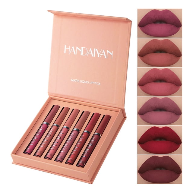Handaiyan Makeup 6 Lip Gloss Lip Glaze Set