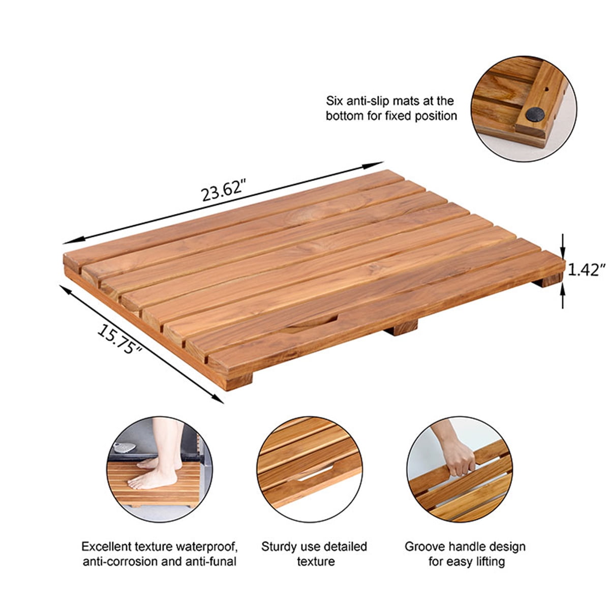 Westminster Teak Spa Bath Mat