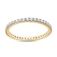 thumbnail image 2 of AFFY 0.50CT Moissanite Diamond Full Eternity Stackable Band Ring For Women in 14K Solid Yellow Gold-4.5, 2 of 7