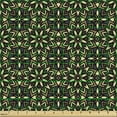 thumbnail image 2 of Ambesonne Ethnic Fabric by the Yard Upholstery, Floral Motifs Earthy Tones, 3 Yards, Dark Grey Cream Caramel, 2 of 5