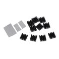thumbnail image 3 of 20 PCS Mini Disipador de Calor con Diεntes, Hecho de Material de Aleación de Aluminio de Primera , Gran Conductividad Térmica - Negro, 14x14x6mm Soledad Disipadores de calor de aluminio, 3 of 10