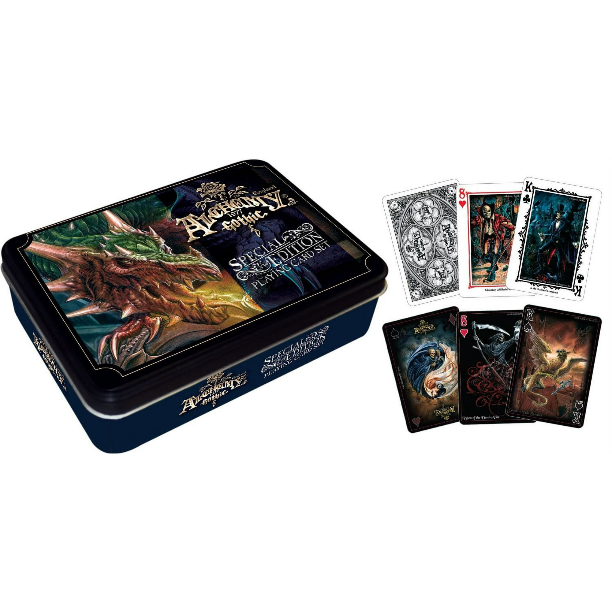 Playing Card Alchemy Art Tin Box Poker Licensed Gifts Toys 104030 Walmart