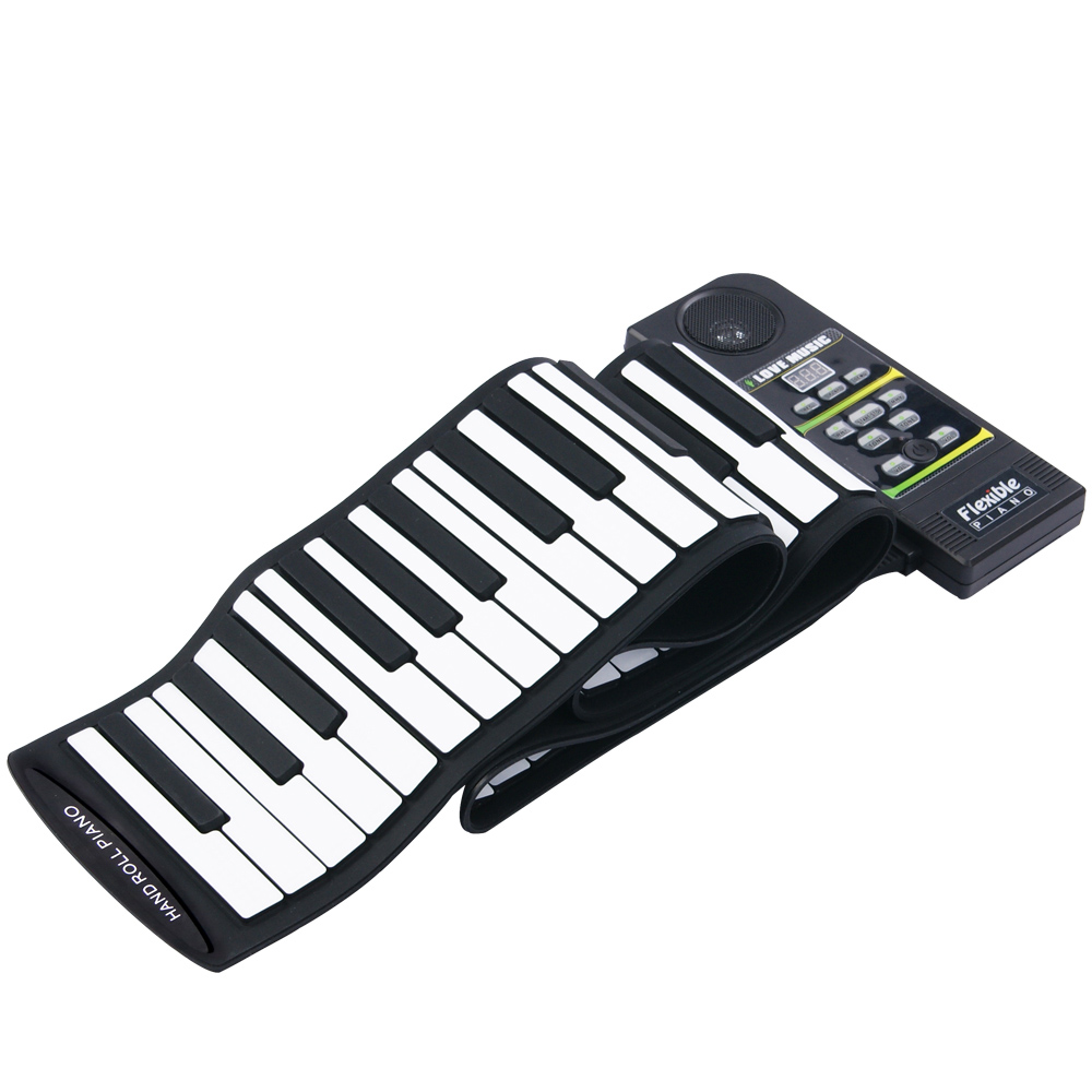 KKmoon 88 Key Electronic Piano Keyboard Silicon Flexible Roll Up Piano