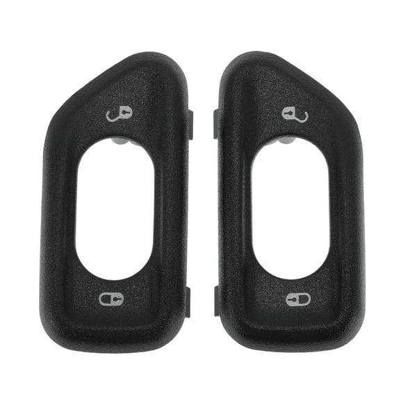 Cubierta de bisel de interruptor de ventana frontal izquierda y derecha única de Bargains No.68185910AA panel de control de puerta para Jeep Wrangler JK 2011-2018 plástico negro