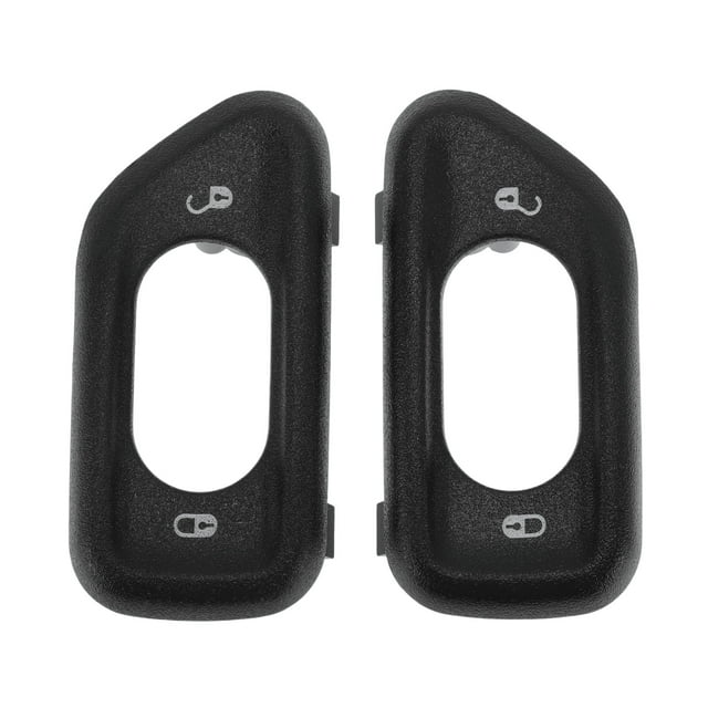 Cubierta de bisel de interruptor de ventana frontal izquierda y derecha única de Bargains No.68185910AA panel de control de puerta para Jeep Wrangler JK 2011-2018 plástico negro