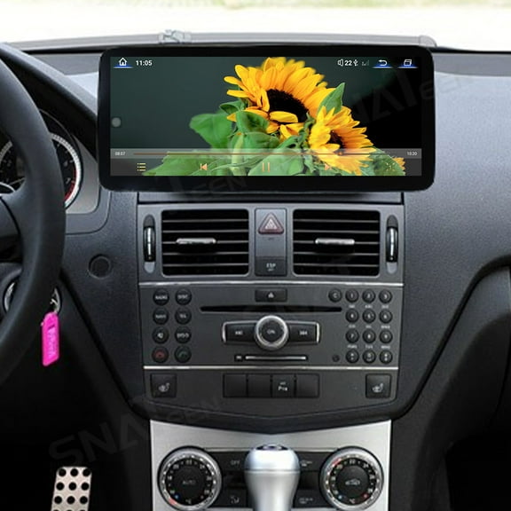 SNATEEN 12.3 inch Touch Screen Car Radio for Mercedes-Benz C Class 2008-2012 GPS Navigation Multimedia Video DVD Carplay Stereo Receiver Head Unit