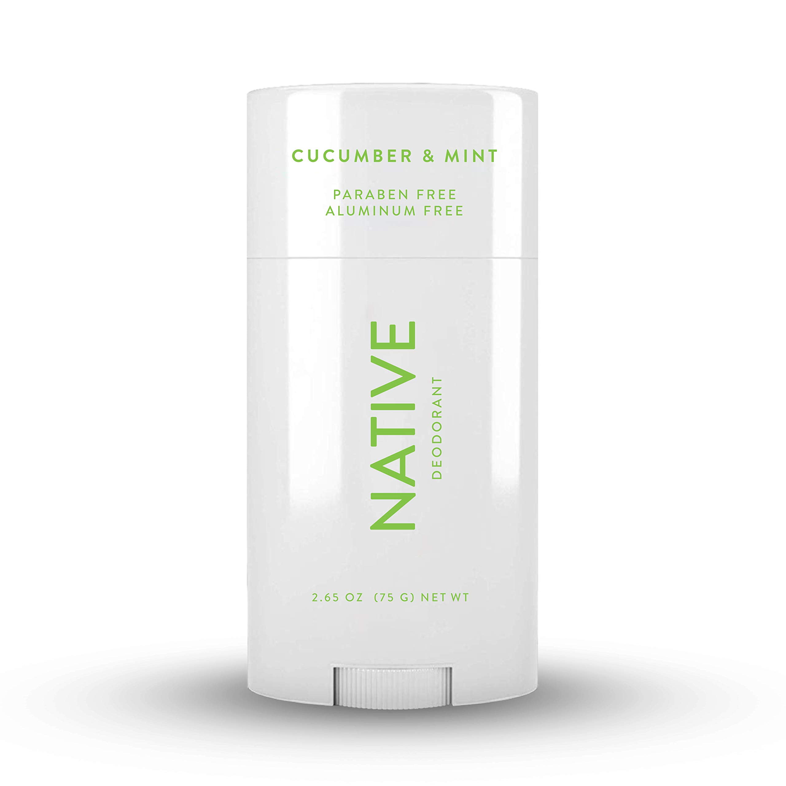 2 PACK Native Natural Deodorant for Men and Women, Cucumber & Mint, 2.