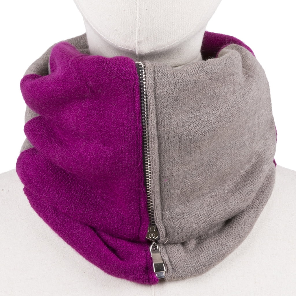 YUUZONE Fleece Neck Warmer Winter Doublelayer Neck Gaiter Scarf Collar
