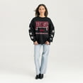 thumbnail image 3 of Women's Gameday Couture  Black Arkansas Razorbacks Pure Victory Relaxed Rhinestone Pullover Sweatshirt, 3 of 4