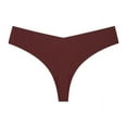 thumbnail image 1 of Zhuge Braguitas de mujer sin costuras, bragas sexis de encaje estilo hipster, tanga, bragas, ropa interior para mujer, 3 piezas (morado oscuro, L), 1 of 2
