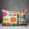 thumbnail image 3 of Abstract Neon Shapes Pattern 14x20 Spun Poly Pillow, 3 of 3