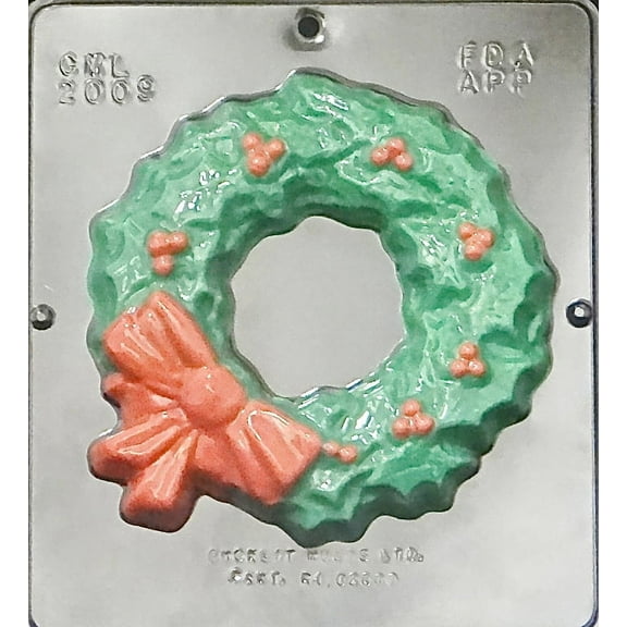 2009 Wreath Chocolate Candy Mold