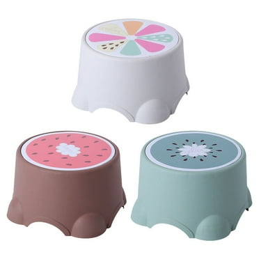 3Pcs Household Dining Stool Cartoon Children Stools Fruit Pattern Stools