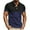 Blue, variant on WREESH Men's Color Block Henley Shirts Casual Fashion Business Short Sleeve Shirt with Athletic Color Block Design Pink