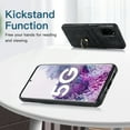 thumbnail image 3 of Fit for Samsung Galaxy S20 Plus Case Card Pocket 360° Rotatable Ring Holder Kickstand, Shockproof Drop Resistant PU Leather Soft TPU Back Protective Phone Case For Samsung Galaxy S20 Plus, Black, 3 of 8