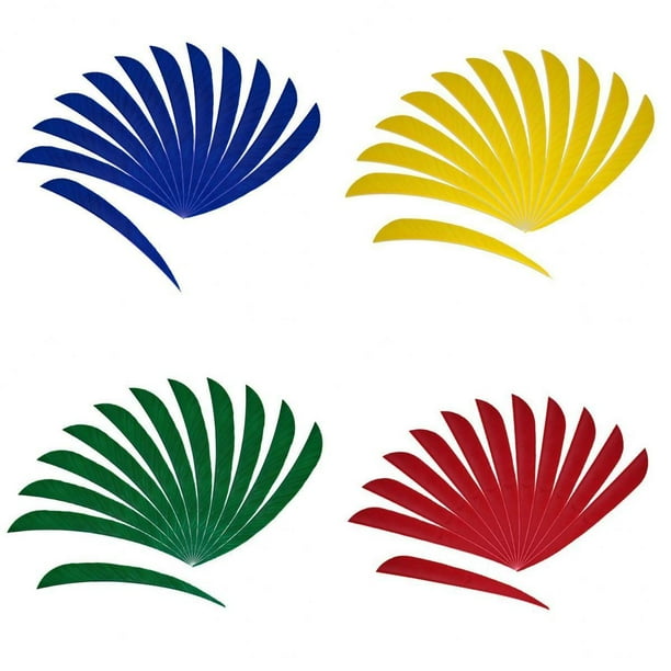 48 Piezas de Plumas de Flecha de 5 Pulgadas para Práctica de Tiro con Fletches para Recurvo Compuesto