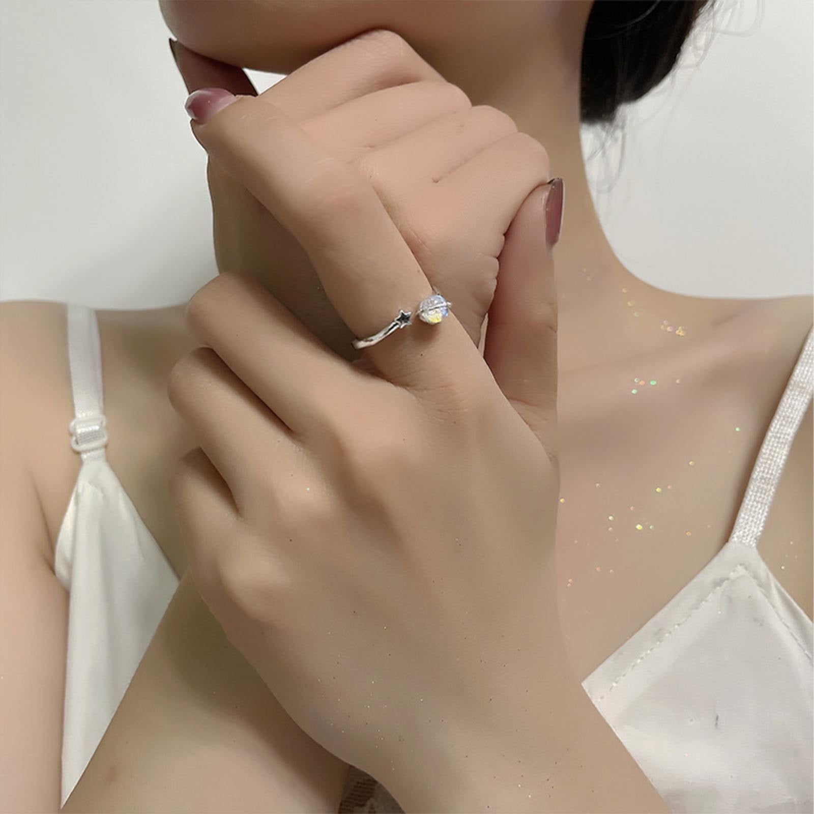 Open Ring Protect Lace Mesh Female Personality Design Fashion Light Luxury  Web Celebrity Index Finger Ring Adjustable Cold Wind Ring From  Designerearrings_gem, $2.23 | DHgate.Com